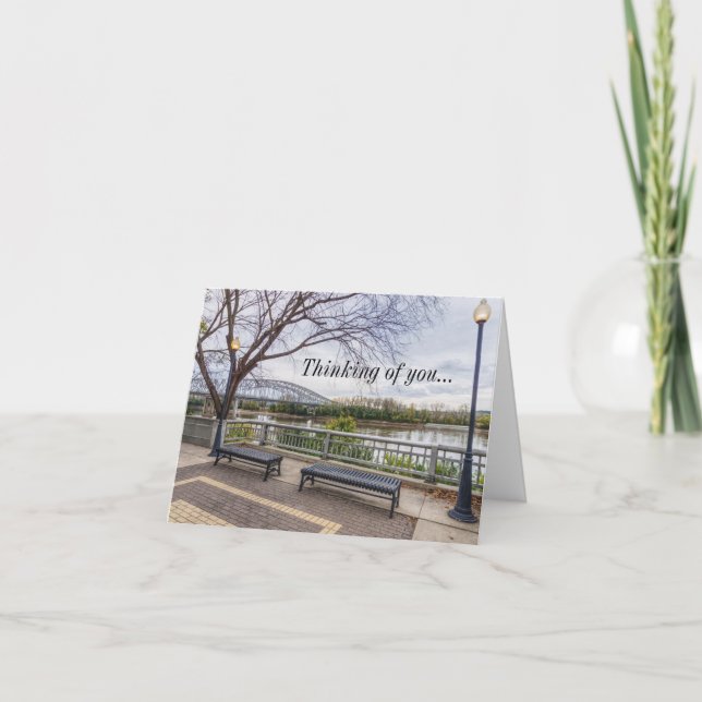 Missouri River View Thinking Of You Card (Front)