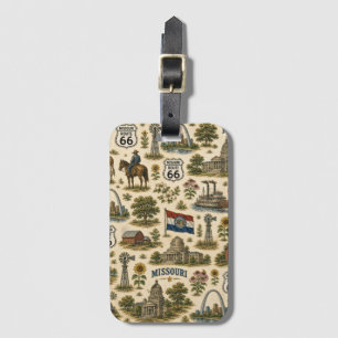 Missouri Route 66 Baggage Gateway Luggage Tag