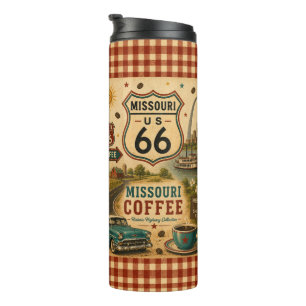 Missouri Route 66 Coffee Travel Drinkware Gift Thermal Tumbler