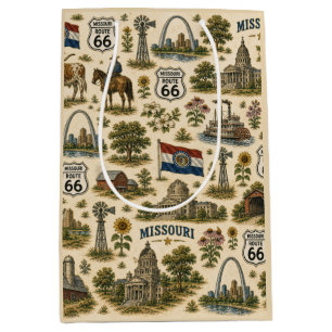 Missouri Route 66 Gift Gateway Medium Gift Bag