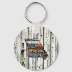 Missouri Rusty State Shape Key Ring