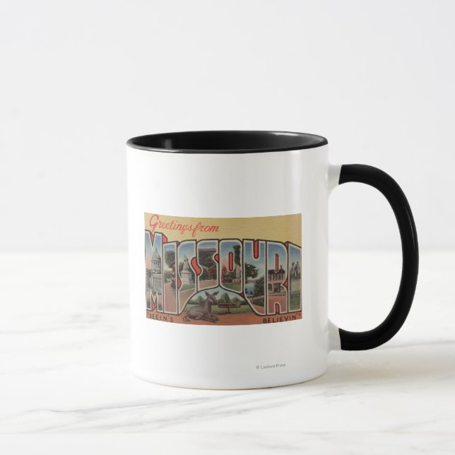 Missouri (Seein's Believin') - Large Letter Mug (Right)