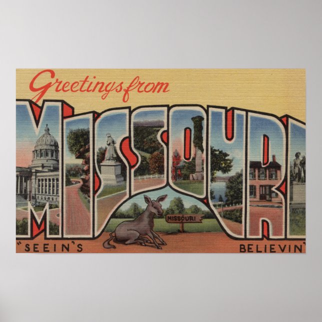 Missouri (Seein's Believin') - Large Letter Poster (Front)