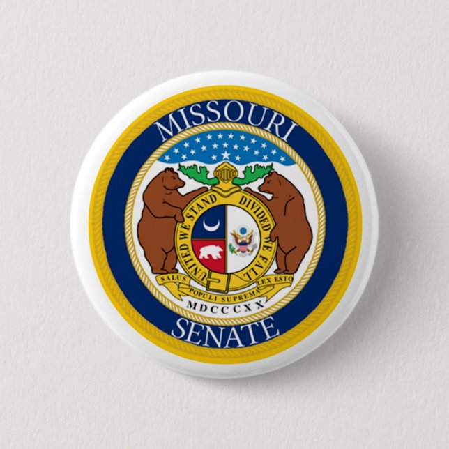 MISSOURI SENATE 6 CM ROUND BADGE (Front)