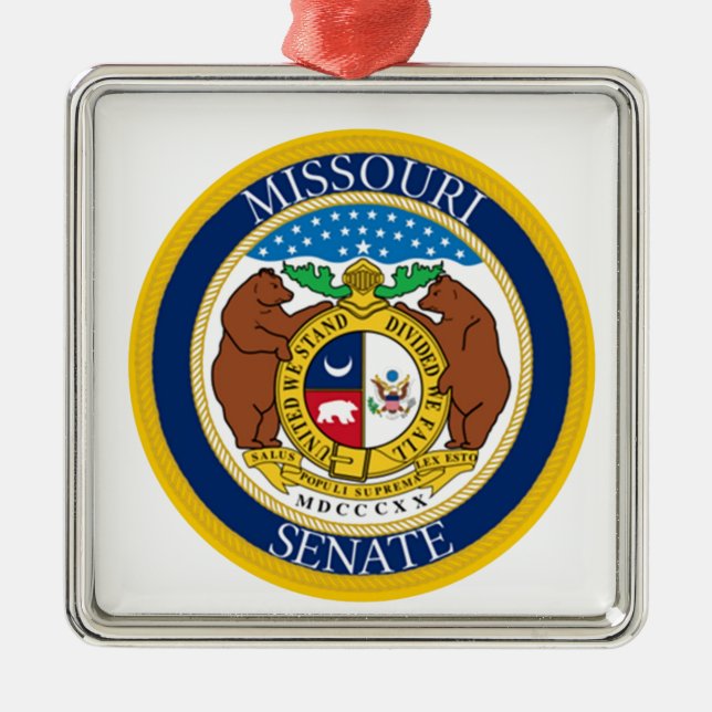 MISSOURI SENATE METAL TREE DECORATION (Front)