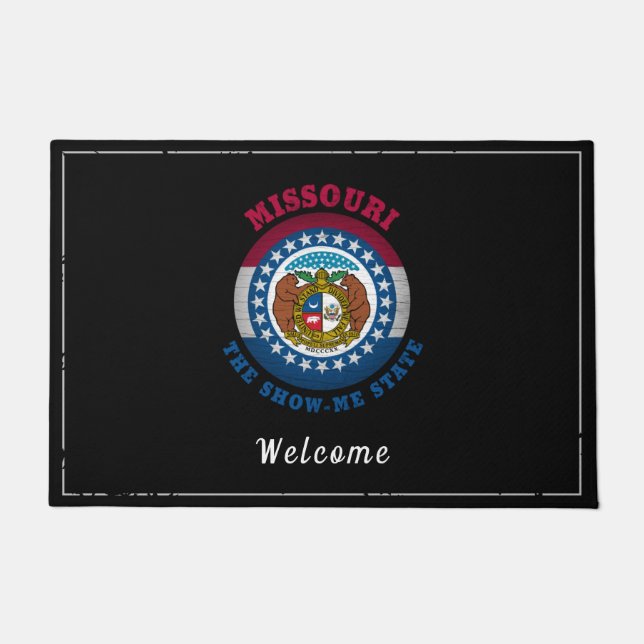MISSOURI SHOW-ME STATE FLAG DOORMAT (Front)