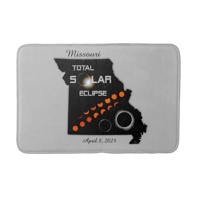 Missouri Solar Eclipse Bath Mats (Front)