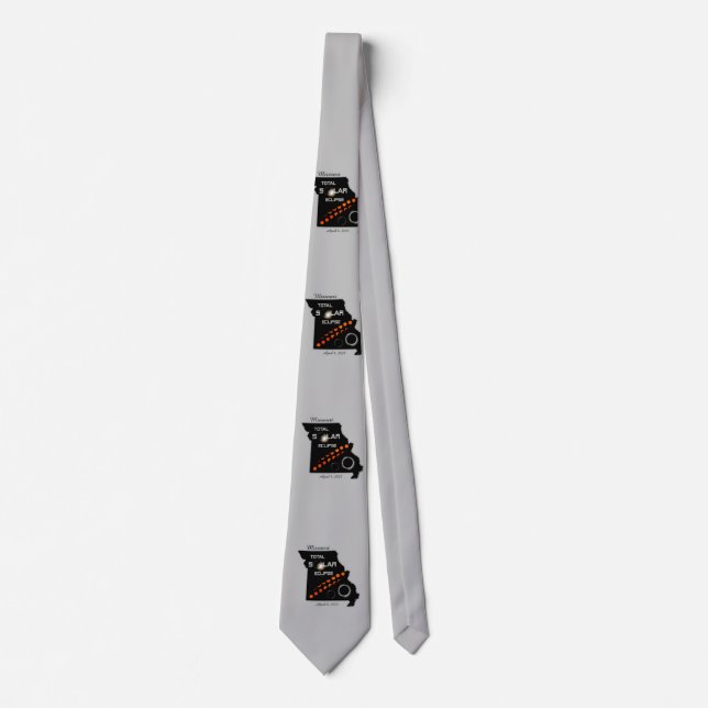 Missouri Solar Eclipse Tie (Front)