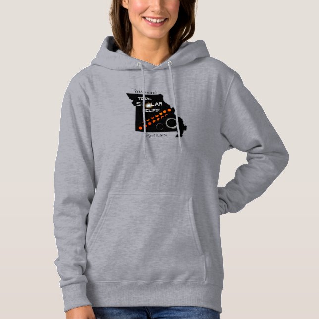 Missouri Solar Eclipse Women's Hoodie (Front)