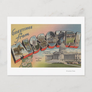 Missouri (State Capital/Flower) Postcard