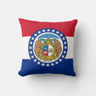 Missouri State Flag American MoJo Pillow