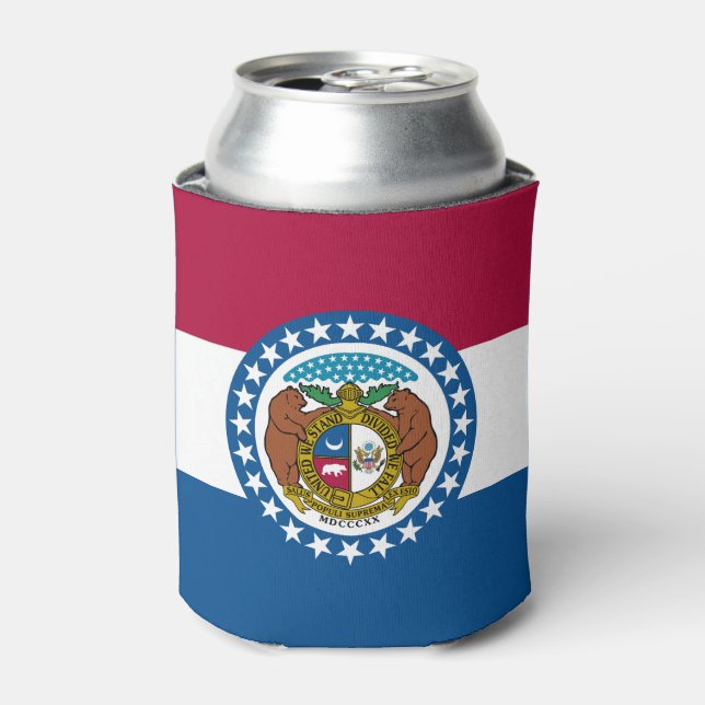 Missouri State Flag Can Cooler (Can Front)