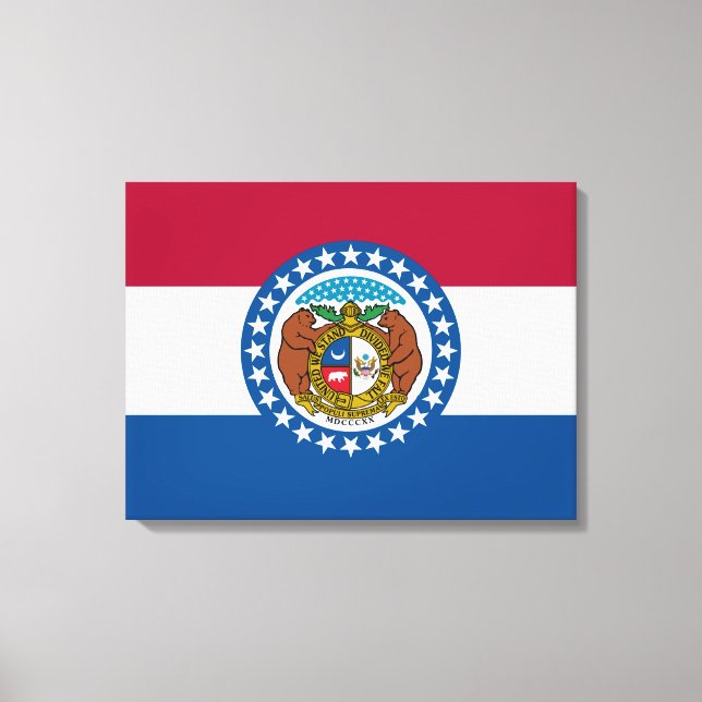 Missouri State Flag Canvas Print (Front)