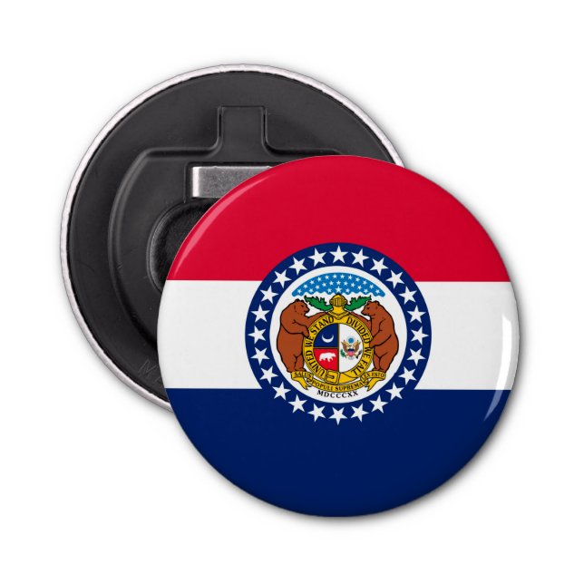 Missouri State Flag Design Bottle Opener (Front)