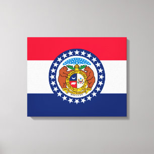 Missouri State Flag Design Canvas Print