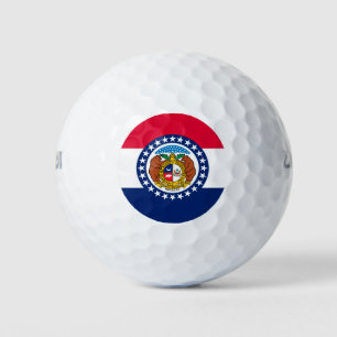 Missouri State Flag Design Golf Balls