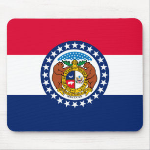 Missouri State Flag Design Mouse Mat
