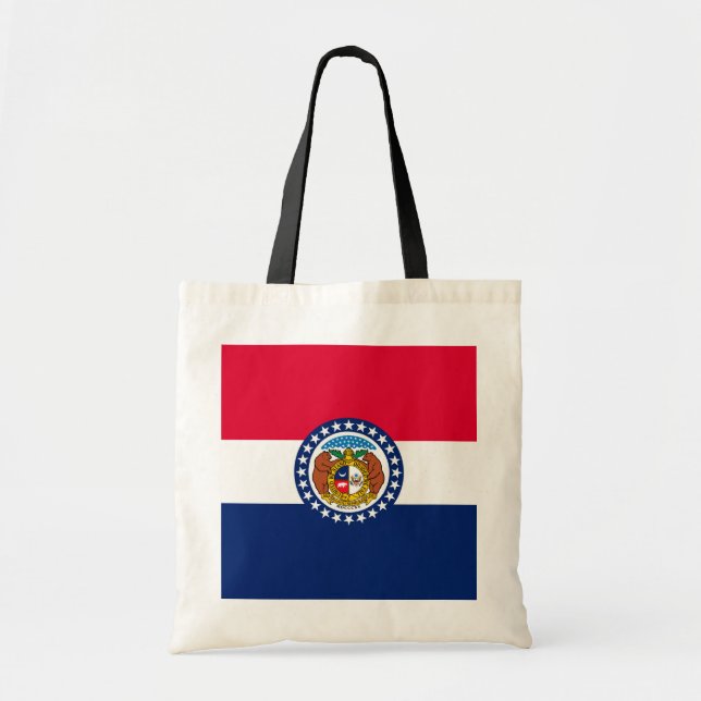 Missouri State Flag Design Tote Bag (Front)