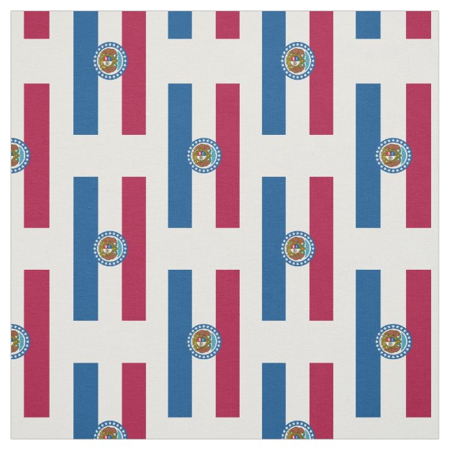Missouri State Flag Fabric (Swatch)