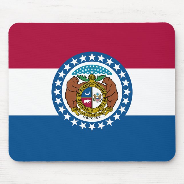 Missouri State Flag Mouse Mat (Front)