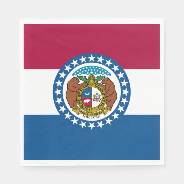 Missouri State Flag Napkin (Front)