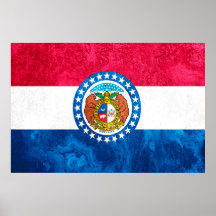 Missouri State Flag Pop Art