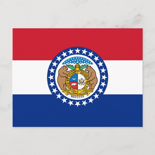 Missouri State Flag Postcard (Front)