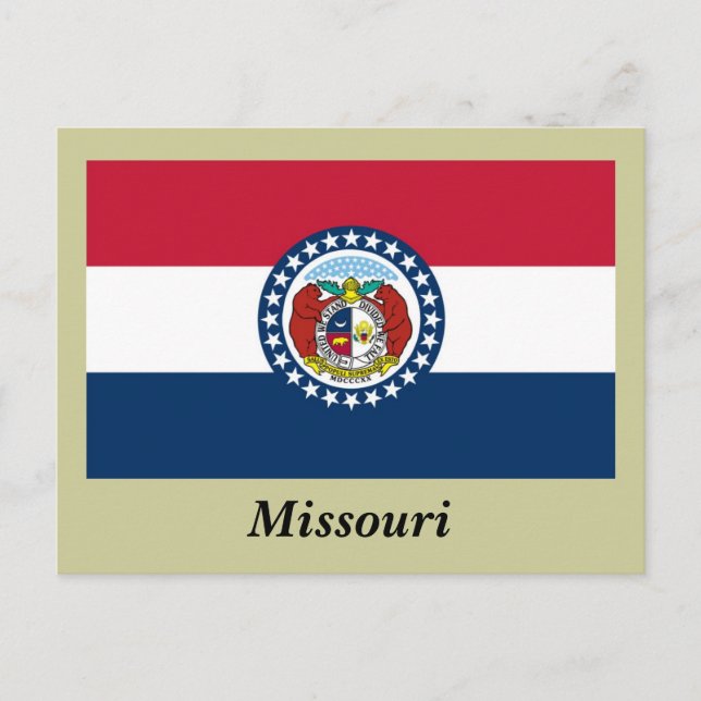 Missouri State Flag Postcard (Front)