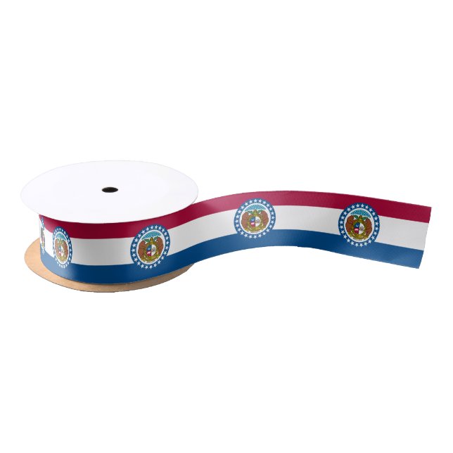 Missouri State Flag Satin Ribbon (Spool)