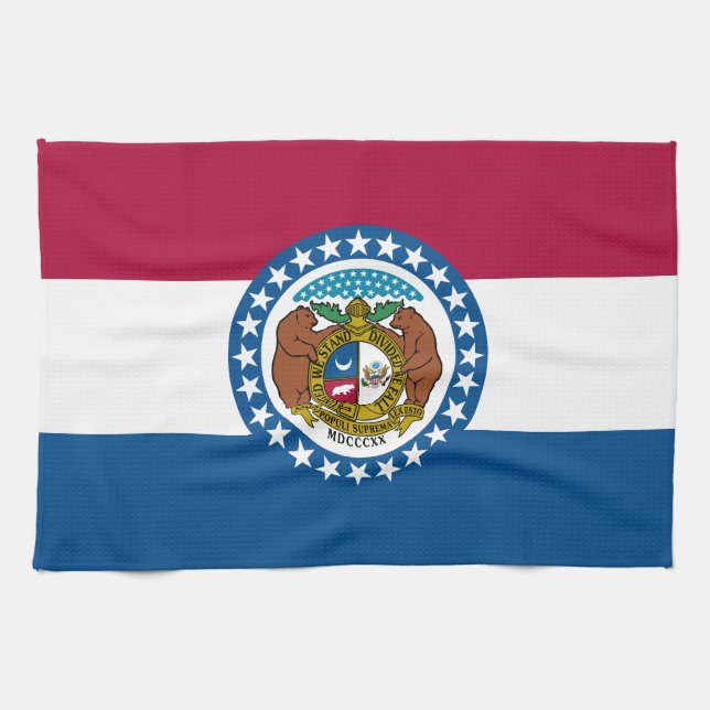 Missouri State Flag Tea Towel (Horizontal)