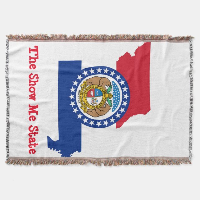 Missouri State Flag Throw Blanket (Front)