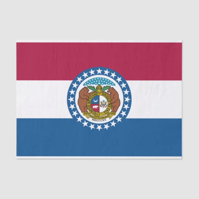 Missouri State Flag Tissue Paper (Front)