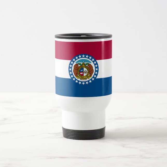 Missouri State Flag Travel Mug (Center)
