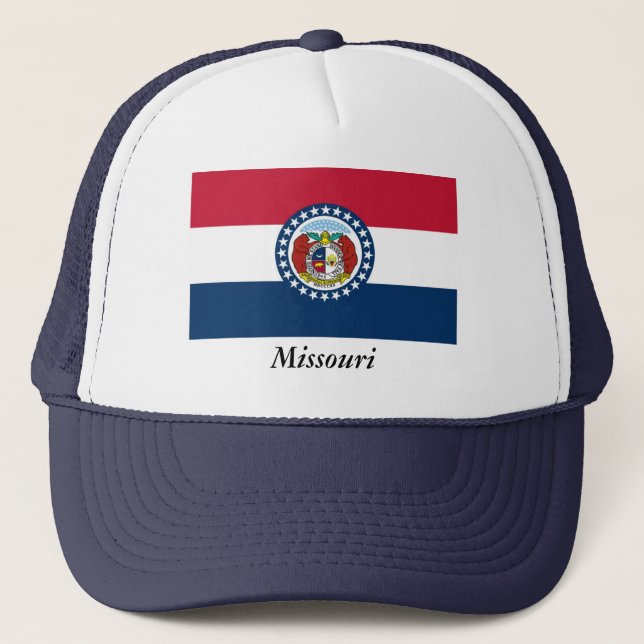 Missouri State Flag Trucker Hat (Front)