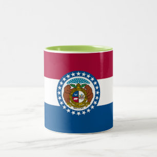 Missouri State Flag Two-Tone Coffee Mug