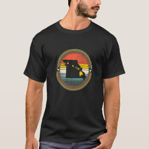 Missouri State Hawaii Roots Origine State Map Retr T-Shirt