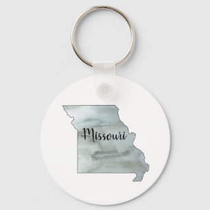 Missouri State Illustration Art Key Ring
