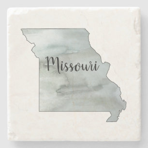 Missouri State Illustration Art Stone Coaster