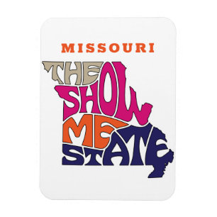 Missouri State Nickname Word Art Magnet