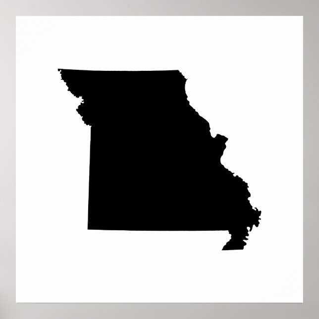 Missouri State Outline Poster (Front)