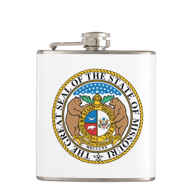 Missouri State Seal Hip Flask (Front)