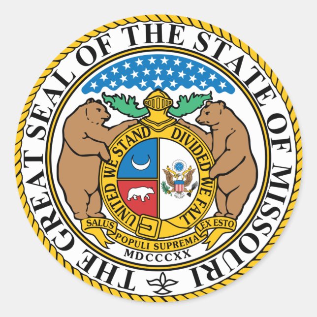 Missouri State Seal Sticker (Front)