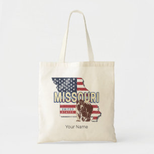 Missouri State United States Retro Map Vintage USA Tote Bag