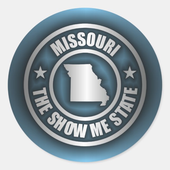 "Missouri Steel (Blue)" Stickers (Front)