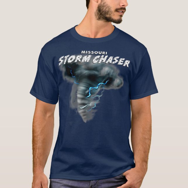 Missouri Storm Chaser Severe Weather  Tornado T-Shirt (Front)