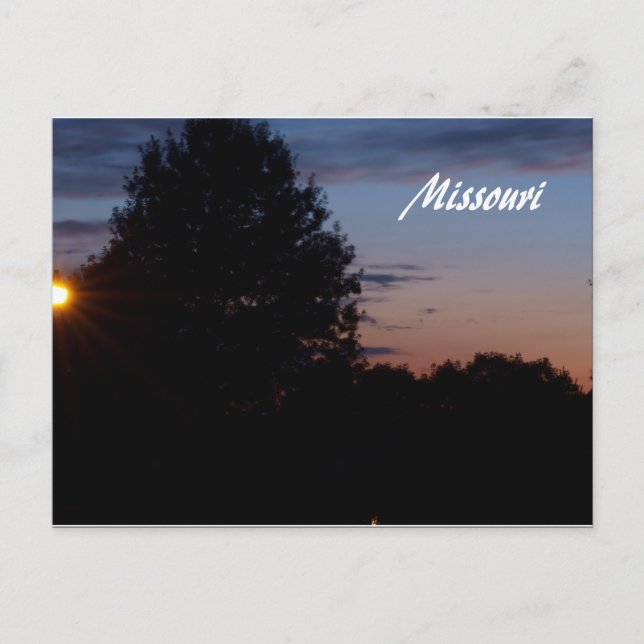 Missouri Sunset Postcard (Front)