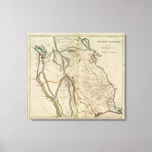 Missouri Territory formerly Louisiana Canvas Print