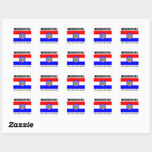 Missouri, The Show Me State, Square Sticker