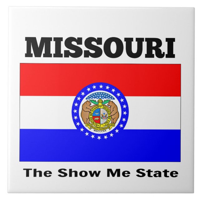 Missouri, The Show Me State, Tile (Front)
