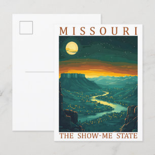 Missouri the Show Me State USA Travel Place Postcard